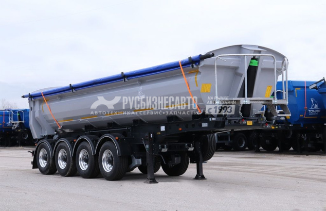 Купить ТОНАР SL4-23A (9595) П/п самосвальный, V-23м3, ССУ 1150, AL кузов, 4 оси, пневмо, тент. в компании Русбизнесавто - изображение 1