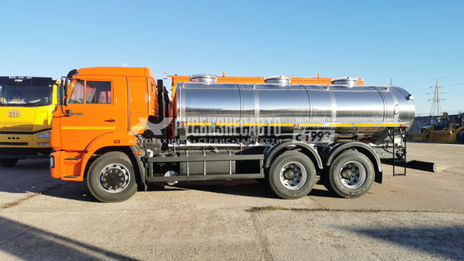Купить АЦ пищевая КАМАЗ-65115 (мод. 568703, 10 м3, 3 отс., СТАРТ) 				 в компании Русбизнесавто - изображение 0